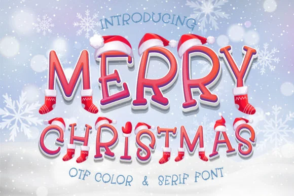 Merry Christmas by Nobu Collections — Color Fonts Font