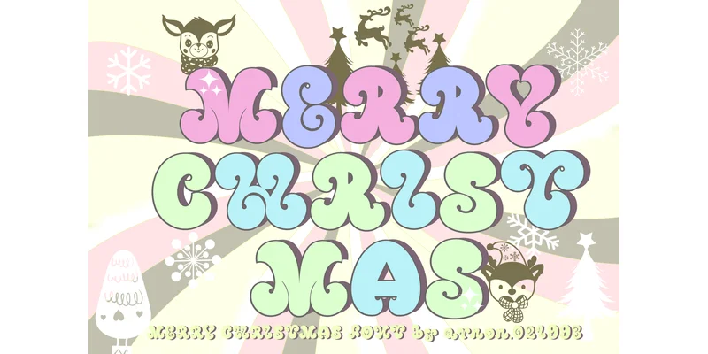 Merry Christmas Font by arnon.021993 by arnon.021993 — Decorative Font