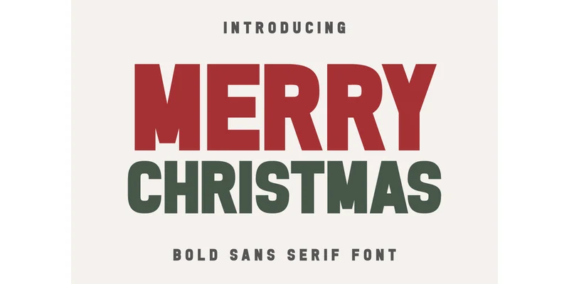 Merry Christmas Font by CraftedType Studio — Sans Serif Font
