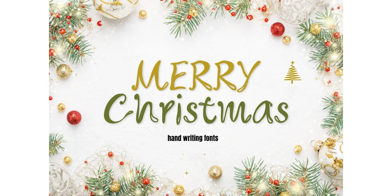 Merry Christmas Font by Kik Design by Kik Design — Decorative Font