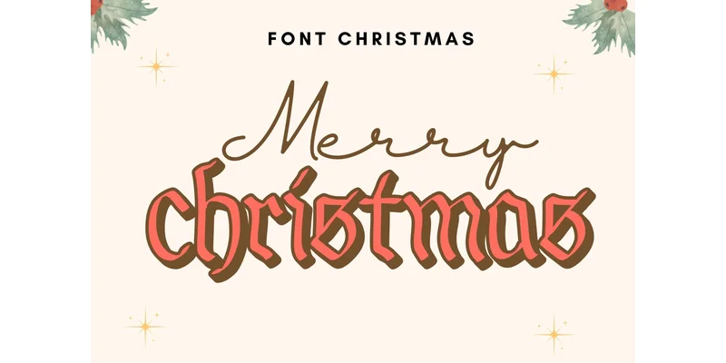Merry Christmas Font by komsan_ks — Display Font