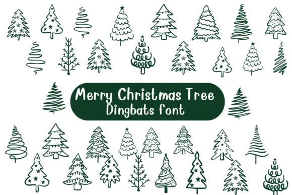 Merry Christmas Tree by Nongyao — Dingbats Font