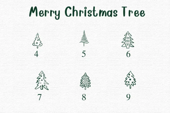 Merry Christmas Tree by Nongyao — Dingbats Font — thumbnail 4