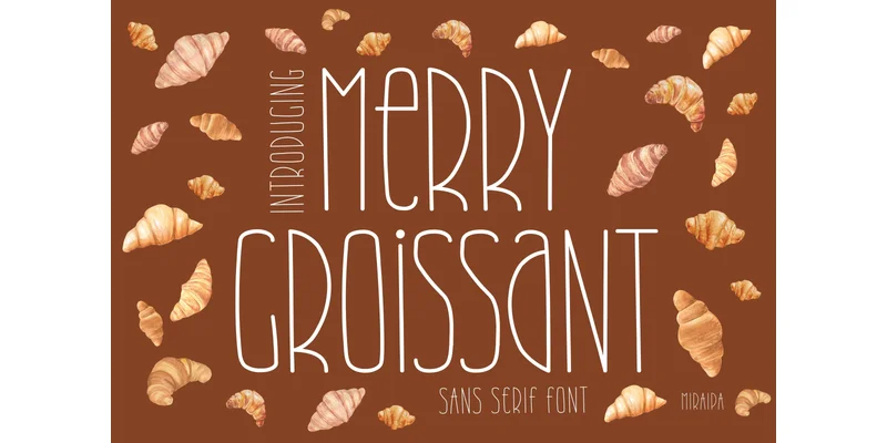 Merry Croissant Font by miraipa — Sans Serif Font
