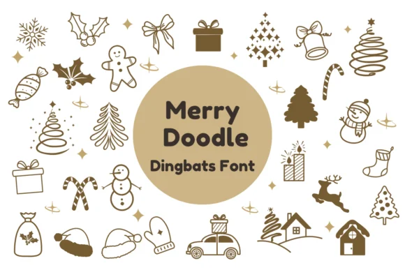 Merry Doodle by Nun Sukhwan — Dingbats Font