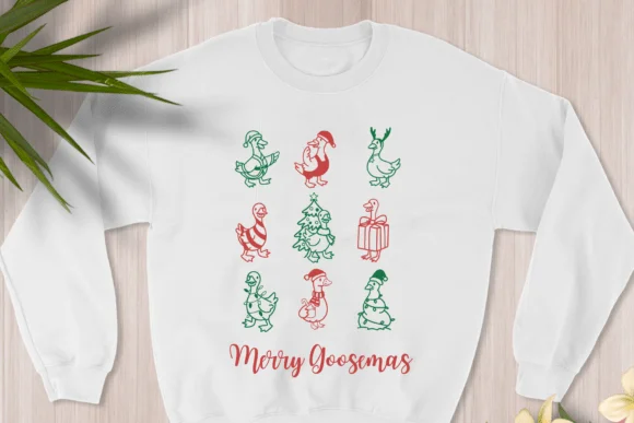 Merry Goosemas by Pui Art — Dingbats Font — thumbnail 4