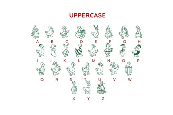 Merry Goosemas by Pui Art — Dingbats Font — thumbnail 8