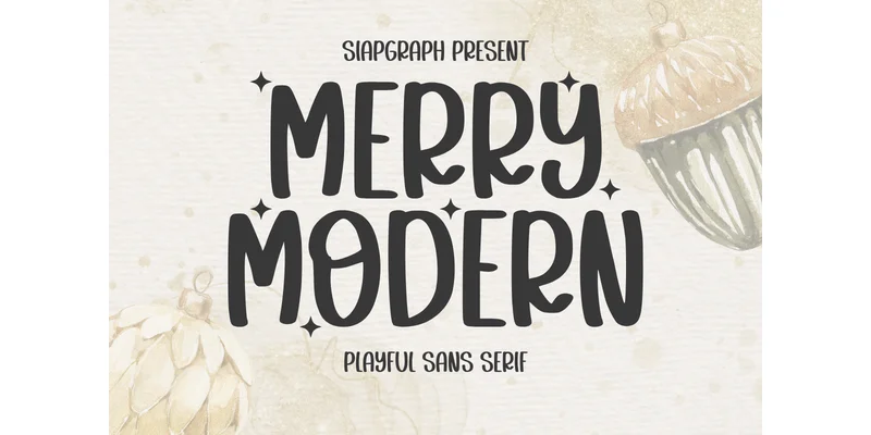 Merry Modern Font by SiapGraph — Sans Serif Font