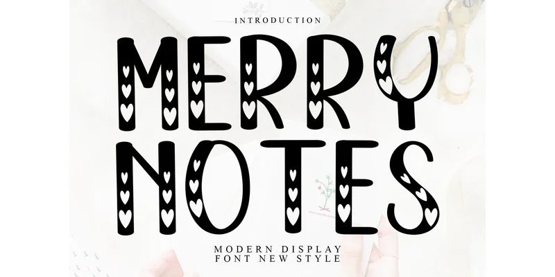 Merry Notes Font by FreshTypeINK — Display Font