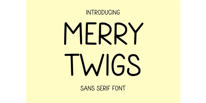 Merry Twigs Font by CraftedType Studio — Sans Serif Font