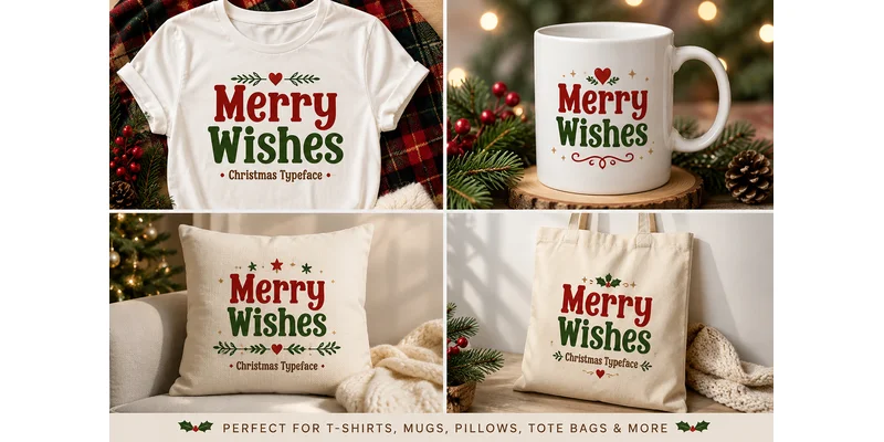 Merry Wishes Font by Bundle — Display Font — thumbnail 2