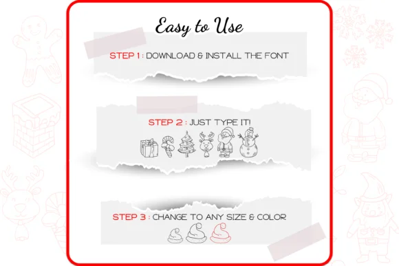 Merry Xmas by GraphicsFarm — Dingbats Font — thumbnail 4