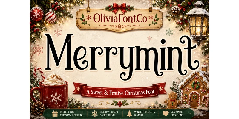 Merrymint Font by OliviaFontCo by OliviaFontCo — Display Font