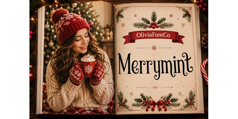Merrymint Font by OliviaFontCo by OliviaFontCo — Display Font — thumbnail 3