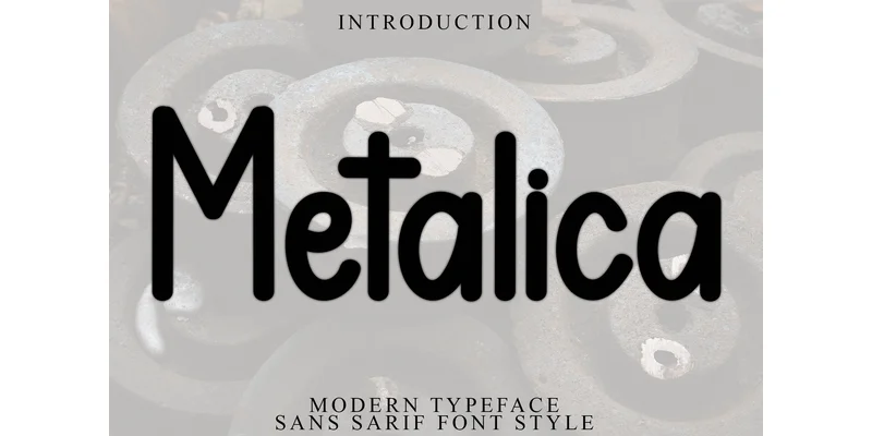 Metalica Font by FreshTypeINK — Display Font