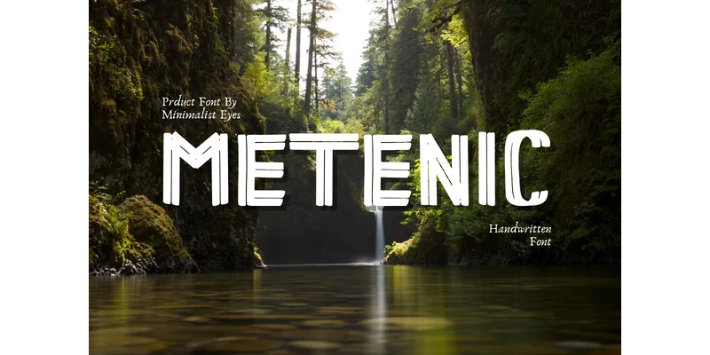 Metenic Font by Minimalist Eyes — Display Font