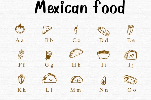 Mexican Food by Nongyao — Dingbats Font — thumbnail 2