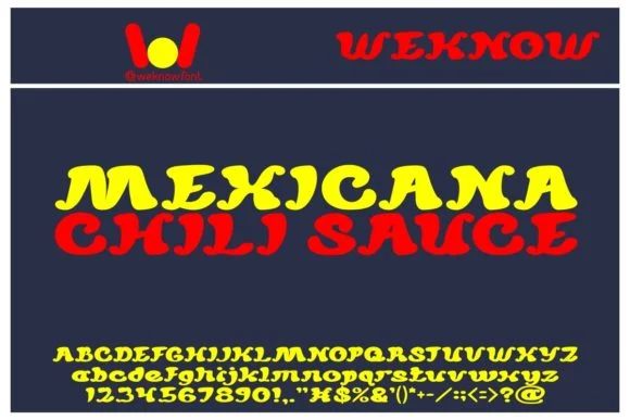 Mexicana Chili Sauce by weknow — Slab Serif Font