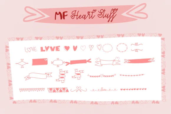 MF Heart Stuff by Misti — Dingbats Font