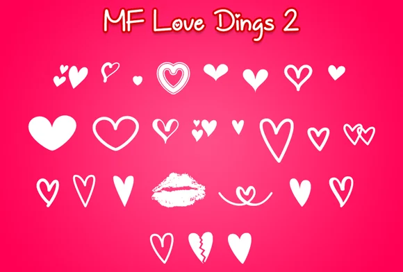 MF Love Dings 2 by Misti — Dingbats Font