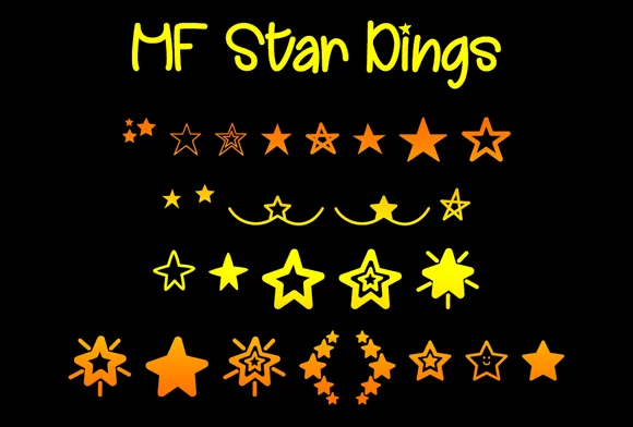 MF Star Dings by Misti — Dingbats Font