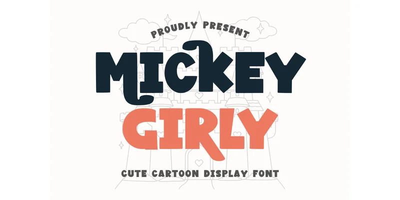 Mickey Girly Regular Font by Letterayu — Display Font