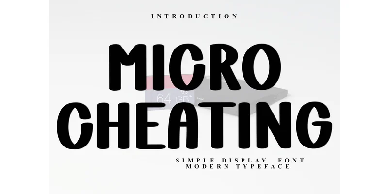 Micro Cheating Font by FreshTypeINK — Display Font