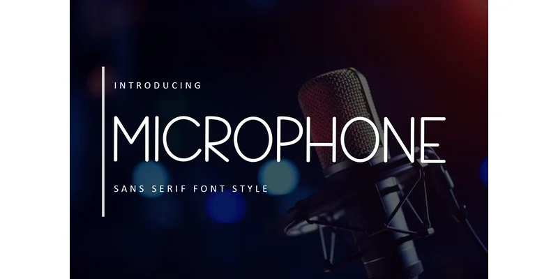 Microphone Font by FreshTypeINK — Sans Serif Font