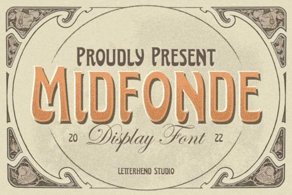 Midfonde by letterhend — Slab Serif Font