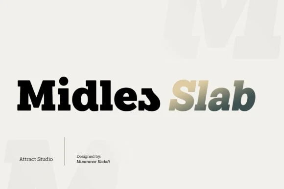 Midles Slab by Attract Studio — Slab Serif Font