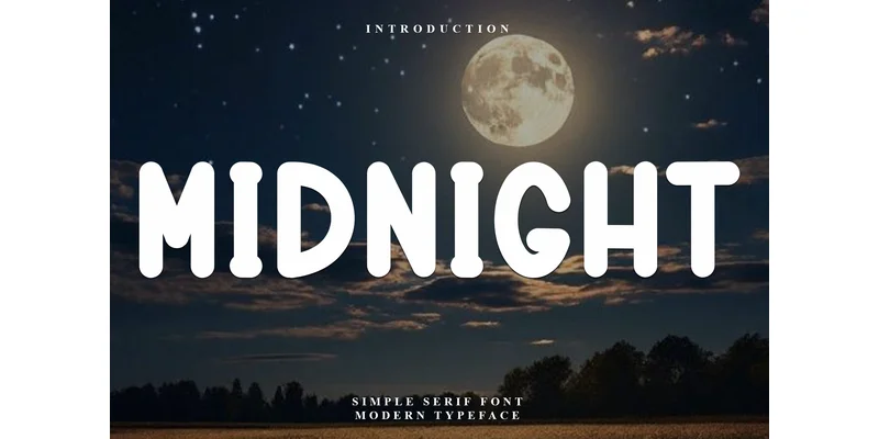 Midnight Font by FreshTypeINK — Display Font