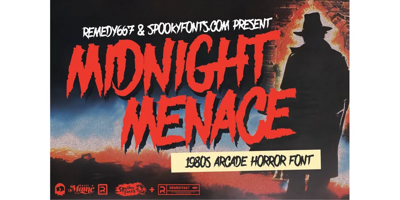 Midnight Menace Font by remedy667 — Display Font