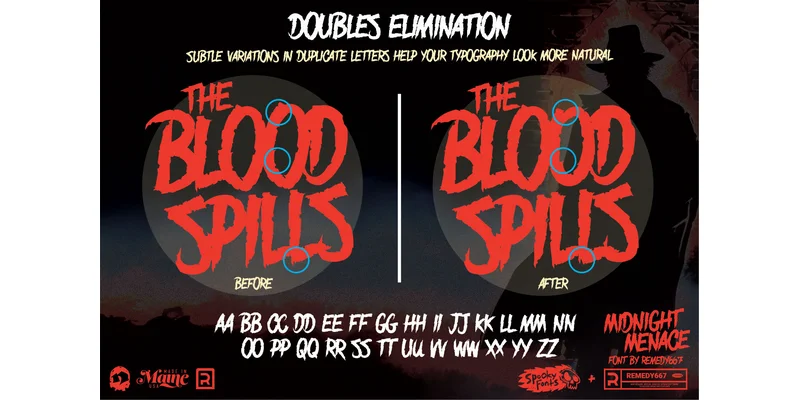 Midnight Menace Font by remedy667 — Display Font — thumbnail 3