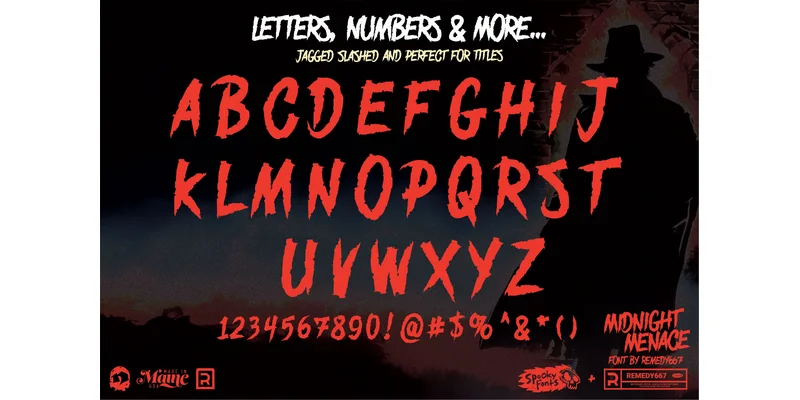 Midnight Menace Font by remedy667 — Display Font — thumbnail 5