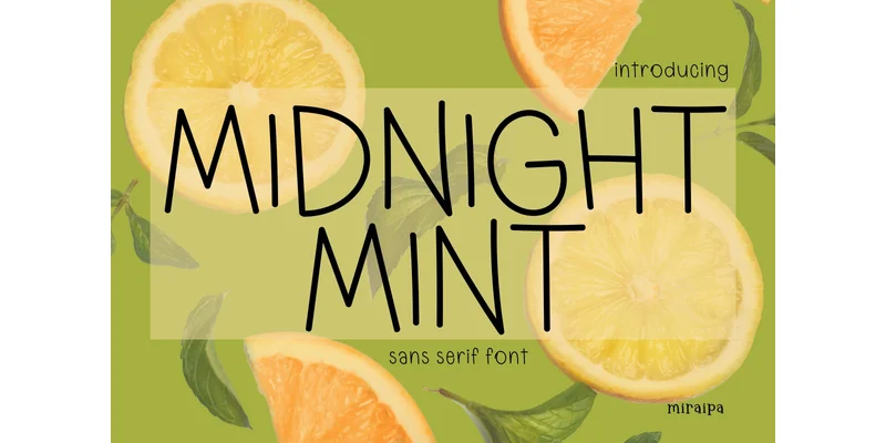 Midnight Mint Font by miraipa — Sans Serif Font