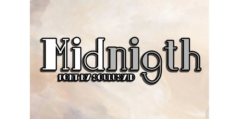 Midnigth Font by SoulusYid — Display Font