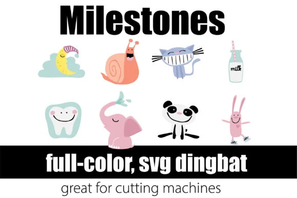 Milestones by Illustration Ink — Color Fonts Font