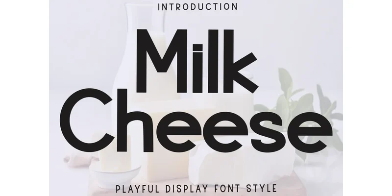 Milk Cheese Font by Inermedia STUDIO — Display Font