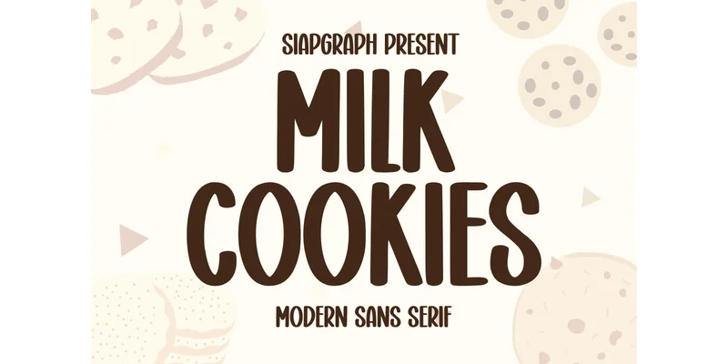Milk Cookies Font by SiapGraph — Sans Serif Font