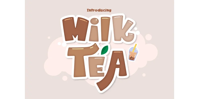 Milk Tea Font by BB Type Studios — Display Font