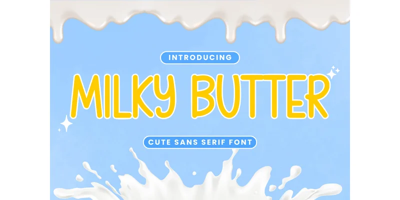 Milky Butter Font by Letterayu — Sans Serif Font