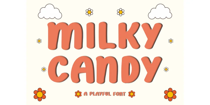 Milky Candy Font by FreshTypeINK — Display Font