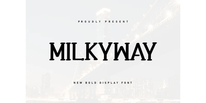 Milkyway Font by Berkah Shop — Display Font