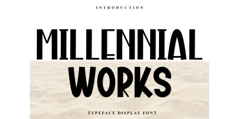 Millennial Works Font by Inermedia STUDIO — Display Font