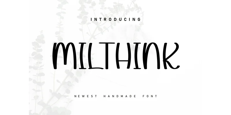 Milthink Font by Berkah Shop — Display Font