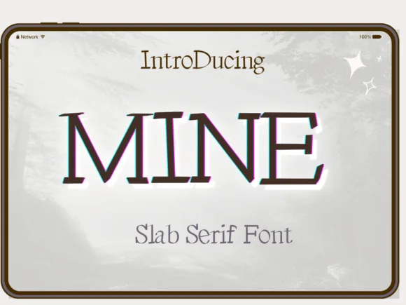 Mine by Pukka De — Slab Serif Font