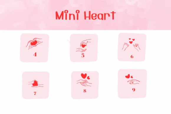 Mini Heart by Ketsarin — Dingbats Font — thumbnail 4