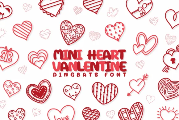 Mini Heart Valentine by Chonada — Dingbats Font