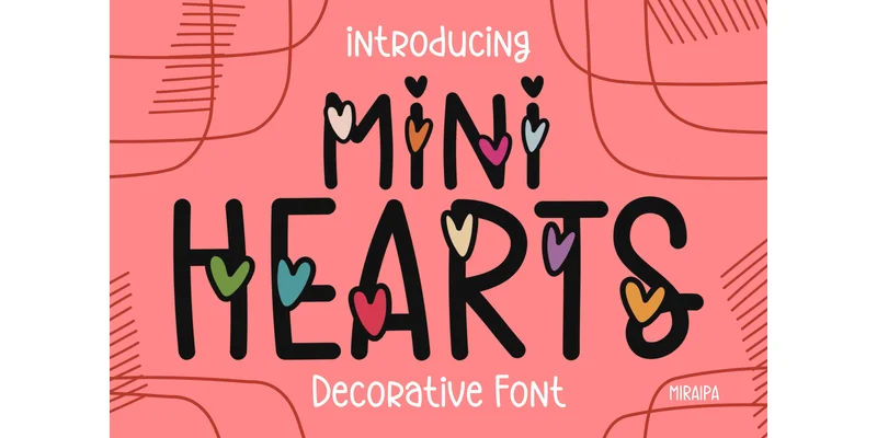 Mini Hearts Font by miraipa by miraipa — Decorative Font