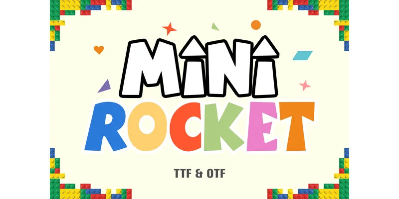 Mini Rocket Font by anamalmusyaffaCreative by anamalmusyaffaCreative β Display Font